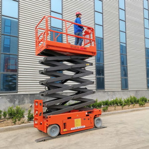 Electric scissor lift from XYZLIFT stock